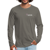 Being a Nana Makes My Life Complete Men's Premium Long Sleeve T-Shirt - asphalt gray