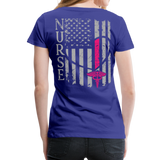 Nurse Flag Women’s Premium T-Shirt (CK1213) - royal blue