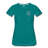 Nurse Flag Women’s Premium T-Shirt (CK1213) - teal