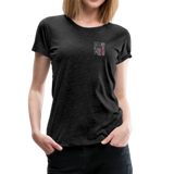 Nurse Flag Women’s Premium T-Shirt (CK1213) - charcoal gray