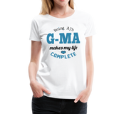 AJ's G-Ma Women’s Premium T-Shirt - white