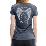My Sister Gone From Sight Women’s Premium T-Shirt (CK1603) - heather blue