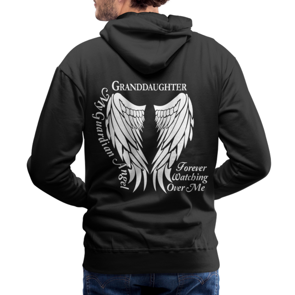 Granddaughter Guardian Angel Men’s Premium Hoodie - black