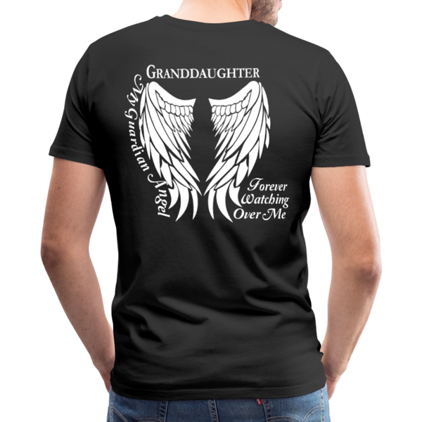 Granddaughter Guardian Angel Men's Premium T-Shirt - black