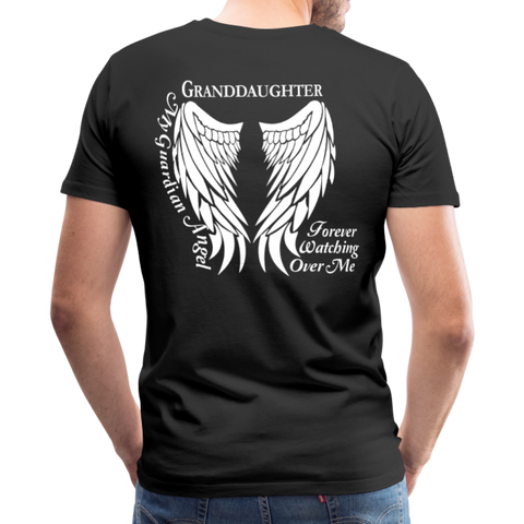 Granddaughter Guardian Angel Men's Premium T-Shirt - black