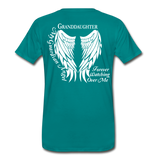 Granddaughter Guardian Angel Men's Premium T-Shirt - teal