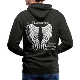 Daughter Guardian Angel Men’s Premium Hoodie - charcoal gray