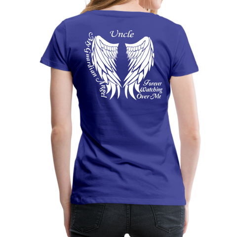 Uncle Guardian Angel Women’s Premium T-Shirt (CK1382) - royal blue