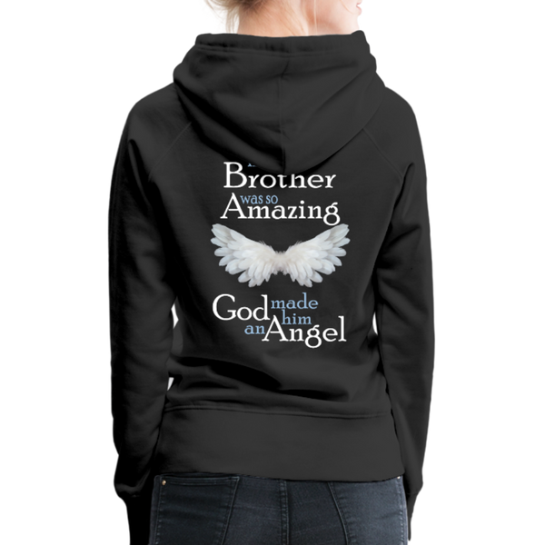 Brother Amazing Angel Women’s Premium Hoodie (CK1619) - black
