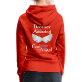 Brother Amazing Angel Women’s Premium Hoodie (CK1619) - red