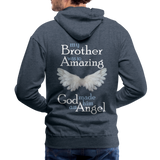 Brother Amazing Angel Men’s Premium Hoodie (CK1619) - heather denim