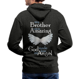 Brother Amazing Angel Men’s Premium Hoodie (CK1619) - charcoal gray