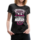Nurse Earned Women’s Premium T-Shirt (CK1634) - charcoal gray