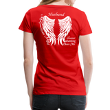Husband Guardian Angel Women’s Premium T-Shirt (CK1607W) - red