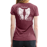 Husband Guardian Angel Women’s Premium T-Shirt (CK1607W) - heather burgundy