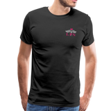 LPN Nurse Flag Heartbeat Men's Premium T-Shirt - black