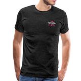 LPN Nurse Flag Heartbeat Men's Premium T-Shirt - charcoal gray