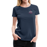LPN Nurse Flag Heartbeat Women’s Premium T-Shirt - navy