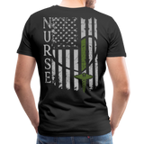 Nurse Flag Green Men's Premium T-Shirt - black