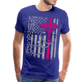 Nurse Flag Men's Premium T-Shirt (CK1643U) - royal blue