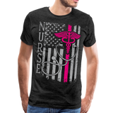 Nurse Flag Men's Premium T-Shirt (CK1643U) - charcoal gray
