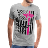 Nurse Flag Men's Premium T-Shirt (CK1643U) - heather gray