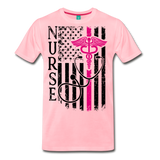 Nurse Flag Men's Premium T-Shirt (CK1643U) - pink