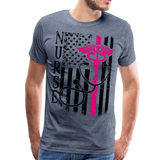 Nurse Flag Men's Premium T-Shirt (CK1643U) - heather blue