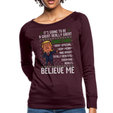 Trump Great Really Great Christmas Women’s Crewneck Sweatshirt (CK1645) - plum
