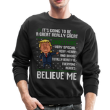 Trump Ugly Sweather Crewneck Sweatshirt (CK1646) - black