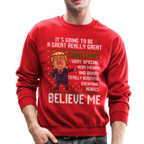 Trump Ugly Sweather Crewneck Sweatshirt (CK1646) - red