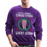Lets Make Christmas Great Again Crewneck Sweatshirt (CK1650) - purple