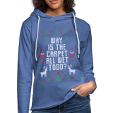 Why is the Carpet all Wet Todd Unisex Lightweight Terry Hoodie (CK1653) - heather Blue