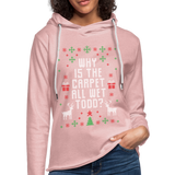 Why is the Carpet all Wet Todd Unisex Lightweight Terry Hoodie (CK1653) - cream heather pink