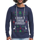 I Don't Know Margo Unisex Lightweight Terry Hoodie (CK1654) - heather navy