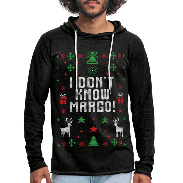 I Don't Know Margo Unisex Lightweight Terry Hoodie (CK1654) - charcoal gray