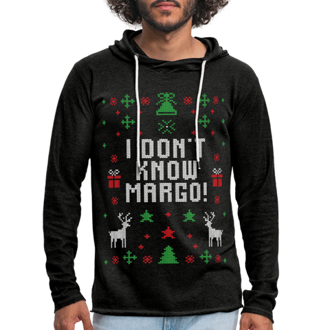 I Don't Know Margo Unisex Lightweight Terry Hoodie (CK1654) - charcoal gray