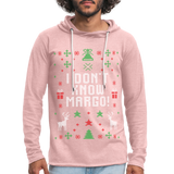 I Don't Know Margo Unisex Lightweight Terry Hoodie (CK1654) - cream heather pink