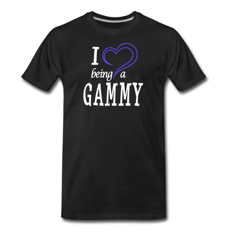 I Heart Being a Gammy Men's Premium T-Shirt (CK1560) - black