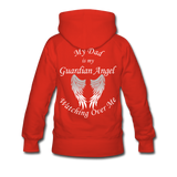 Dad Guardian Angel Women’s Premium Hoodie (CK1402W) - red