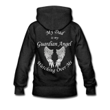 Dad Guardian Angel Women’s Premium Hoodie (CK1402W) - charcoal gray