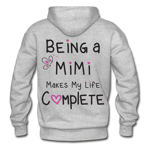 Being a Mimi Makes My Life Complete Gildan Heavy Blend Adult Hoodie - heather gray