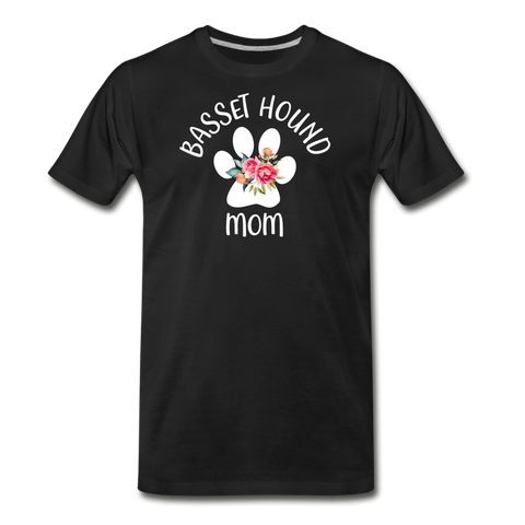 Basset Hound Mom Men's Premium T-Shirt (CK1529) - black