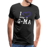 I Heart Being a G-Ma Men's Premium T-Shirt (CK1550U) - black