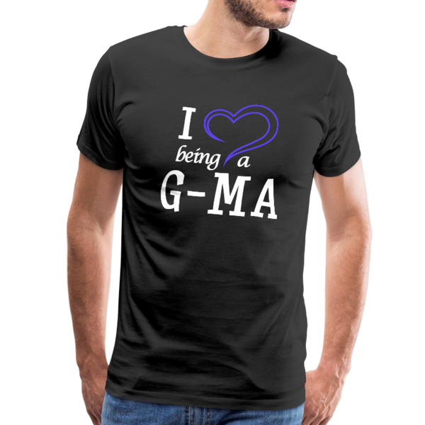 I Heart Being a G-Ma Men's Premium T-Shirt (CK1550U) - black