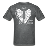 Dad Guardian Angel Gildan Ultra Cotton Adult T-Shirt - deep heather