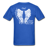 Dad Guardian Angel Gildan Ultra Cotton Adult T-Shirt - royal blue