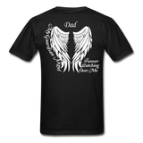 Dad Guardian Angel Gildan Ultra Cotton Adult T-Shirt - black
