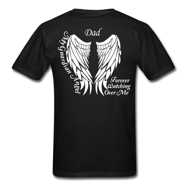 Dad Guardian Angel Gildan Ultra Cotton Adult T-Shirt - black