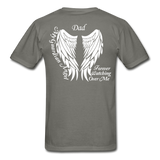 Dad Guardian Angel Gildan Ultra Cotton Adult T-Shirt - charcoal